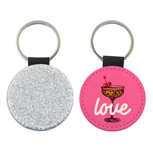 Love Cocktail Illustration - keyring by EZbie