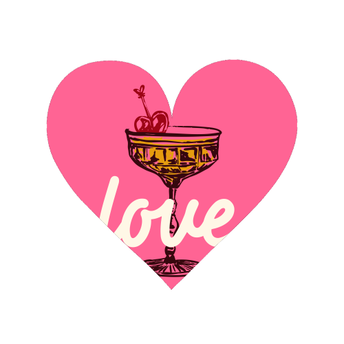 Love Cocktail Illustration - Magnet by EZbie