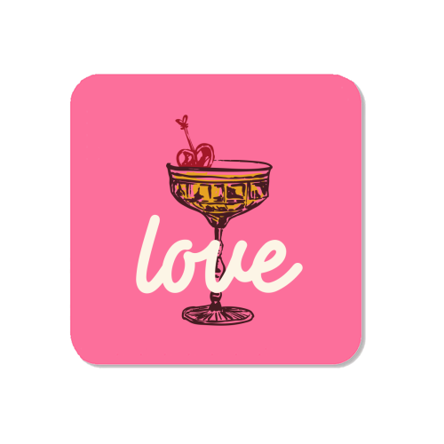 Love Cocktail Illustration - Magnet by EZbie