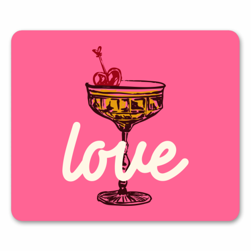 Love Cocktail Illustration - mouse mat by EZbie