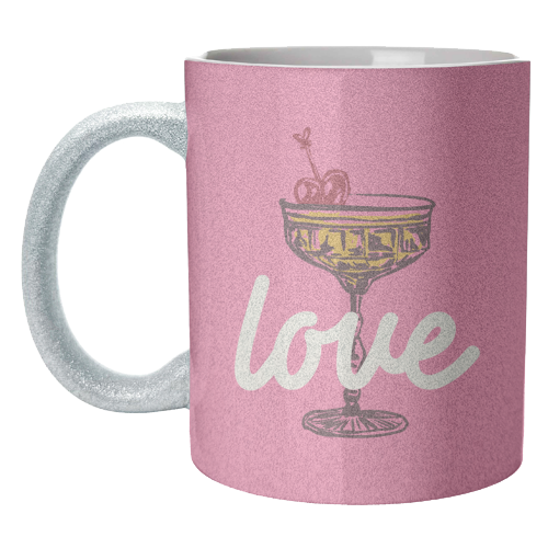Love Cocktail Illustration - unique mug by EZbie
