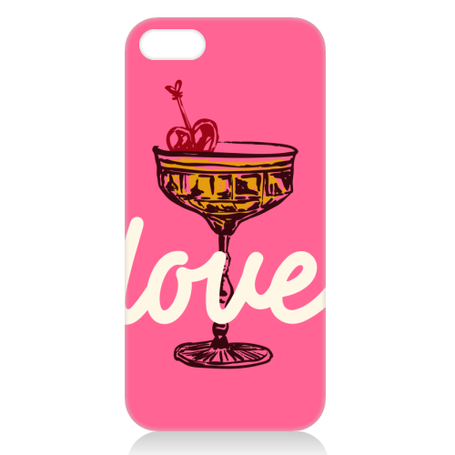 Love Cocktail Illustration - unique phone case by EZbie
