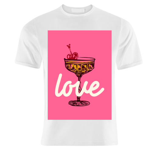 Love Cocktail Illustration - unique t shirt by EZbie