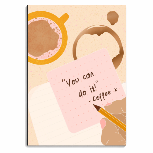 love, coffee - personalised A4, A5, A6 notebook by Lisa Wardle