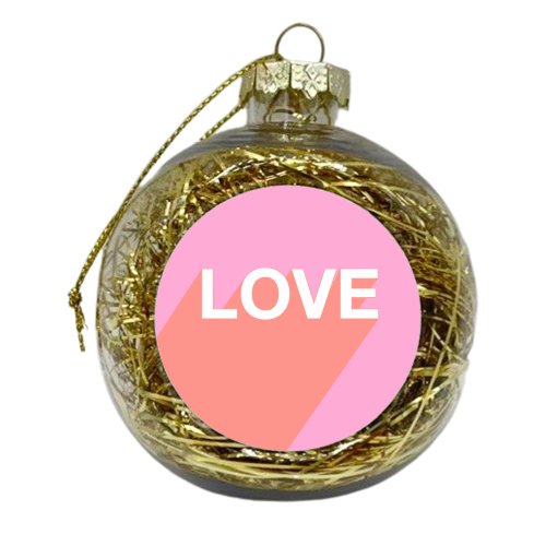 LOVE - xmas bauble by Adam Regester