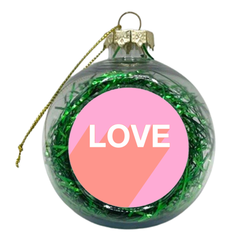 LOVE - xmas bauble by Adam Regester