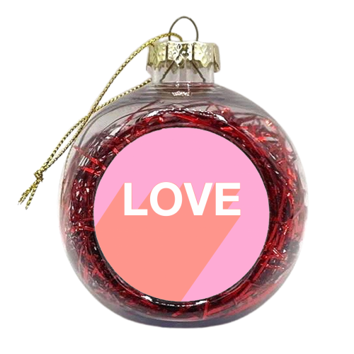 LOVE - xmas bauble by Adam Regester