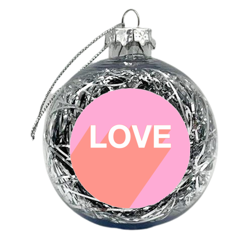 LOVE - xmas bauble by Adam Regester