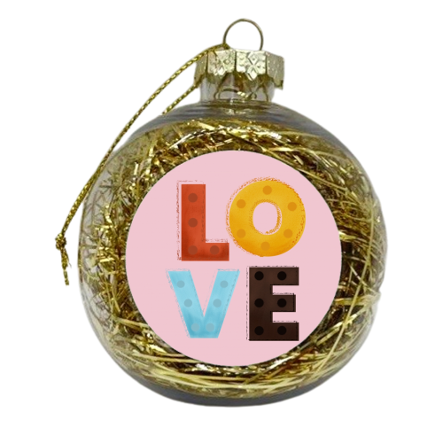 LOVE - xmas bauble by Ania Wieclaw