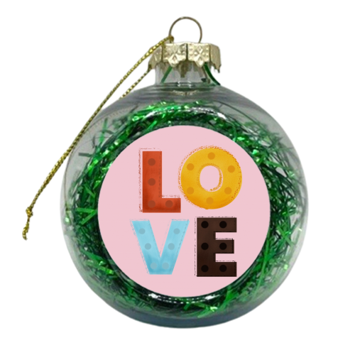 LOVE - xmas bauble by Ania Wieclaw
