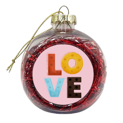 LOVE - xmas bauble by Ania Wieclaw