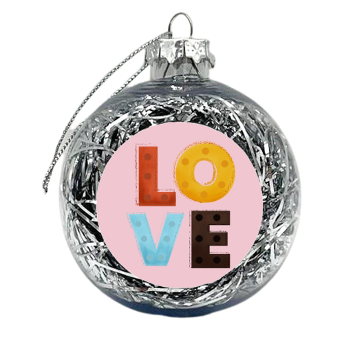 LOVE - xmas bauble by Ania Wieclaw