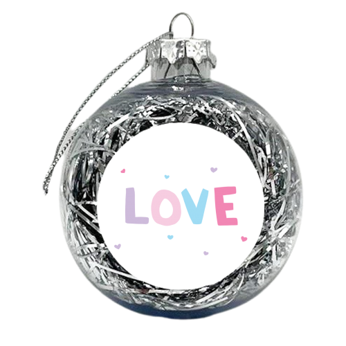 Love - xmas bauble by Ella Seymour