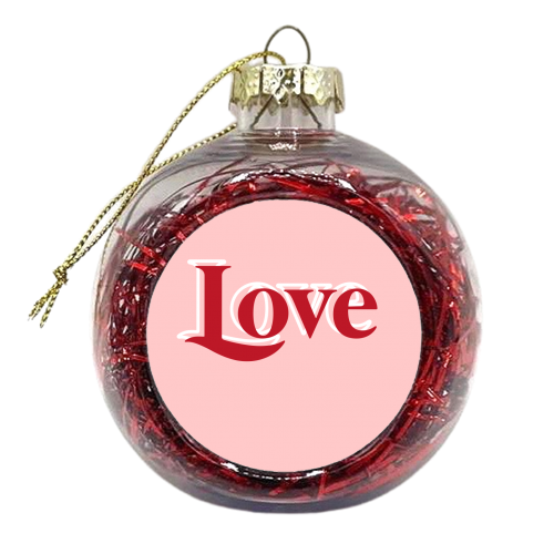 Love - xmas bauble by Pink and Pip