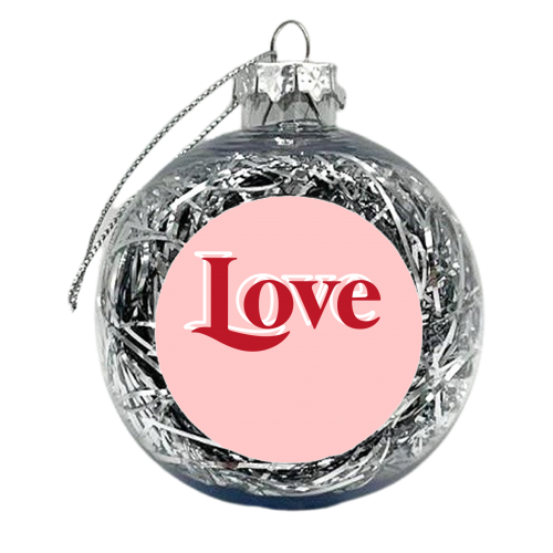 Love - xmas bauble by Pink and Pip