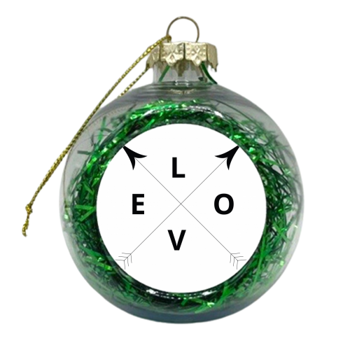 LOVE compass - xmas bauble by Ilka Dickens