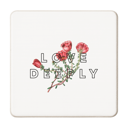 Love Deeply - personalised beer coaster by The 13 Prints