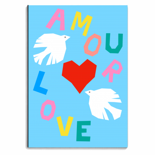 Love Doves - personalised A4, A5, A6 notebook by Adam Regester