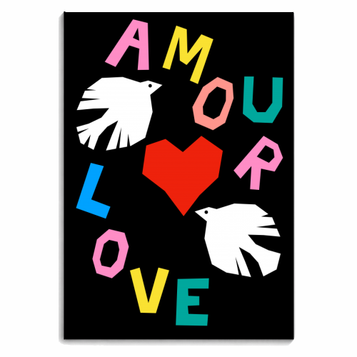 Love Doves - personalised A4, A5, A6 notebook by Adam Regester