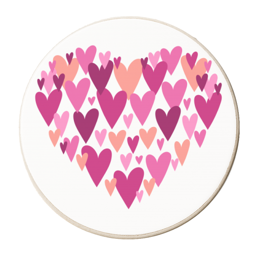 Love Heart - personalised beer coaster by Adam Regester