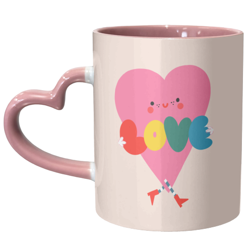 LOVE HEART - unique mug by Nichola Cowdery