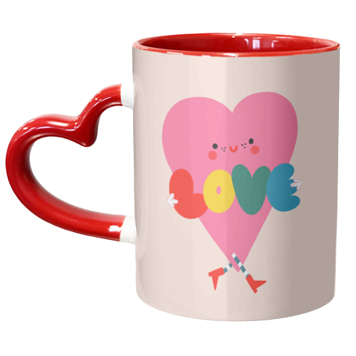 LOVE HEART - unique mug by Nichola Cowdery