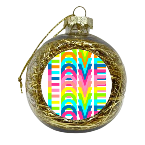 Love In Colours - xmas bauble by Adam Regester