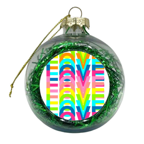 Love In Colours - xmas bauble by Adam Regester
