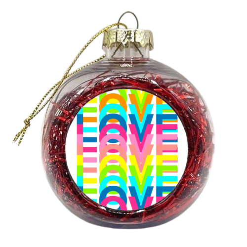 Love In Colours - xmas bauble by Adam Regester