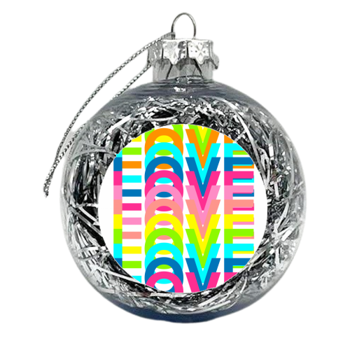 Love In Colours - xmas bauble by Adam Regester