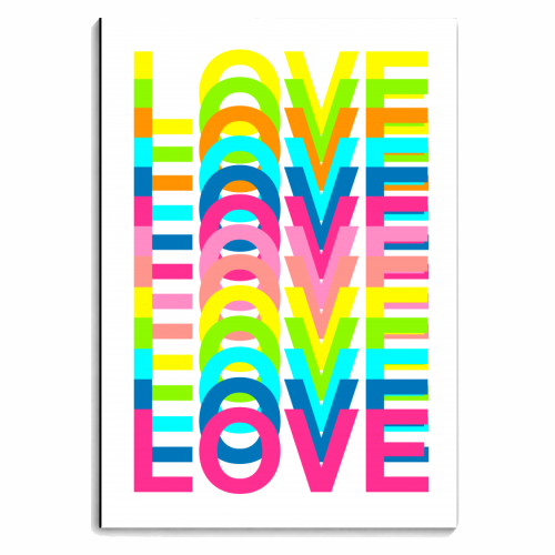Love In Colours - personalised A4, A5, A6 notebook by Adam Regester
