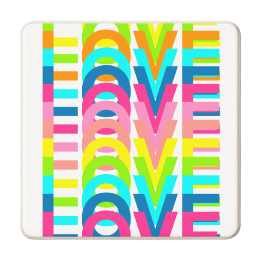Love In Colours - personalised beer coaster by Adam Regester