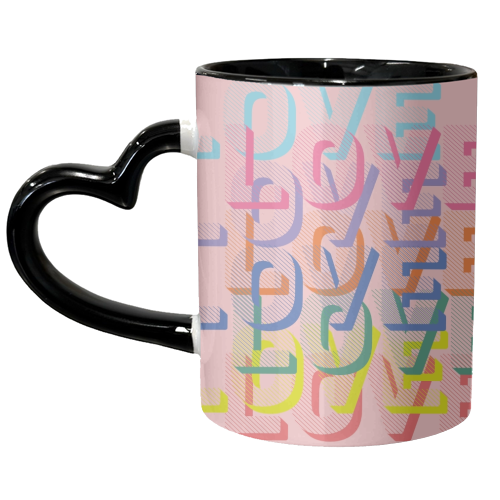 Love in rainbows - unique mug by Luxe and Loco