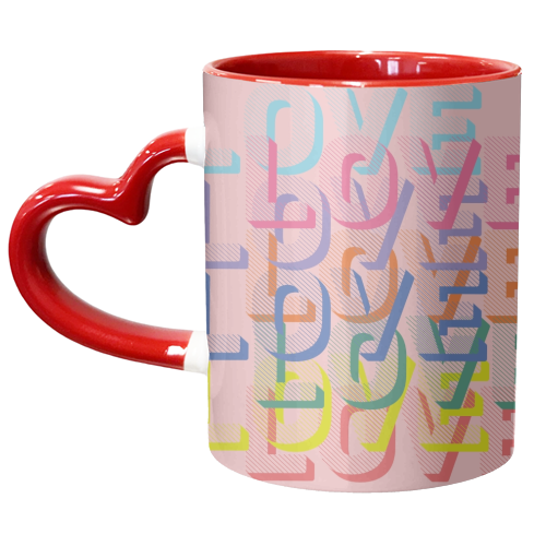 Love in rainbows - unique mug by Luxe and Loco