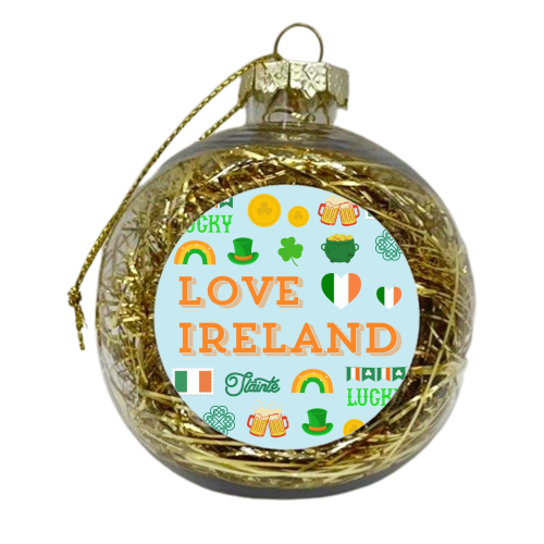 LOVE IRELAND - xmas bauble by Lilly Rose