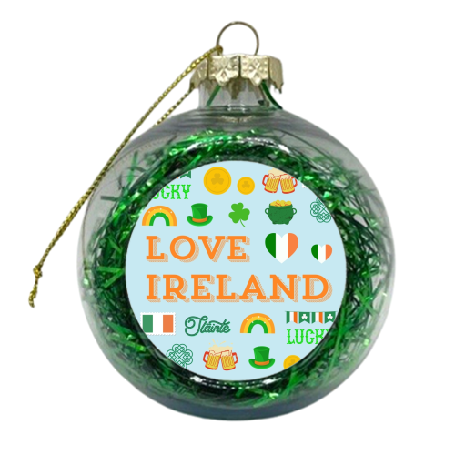 LOVE IRELAND - xmas bauble by Lilly Rose