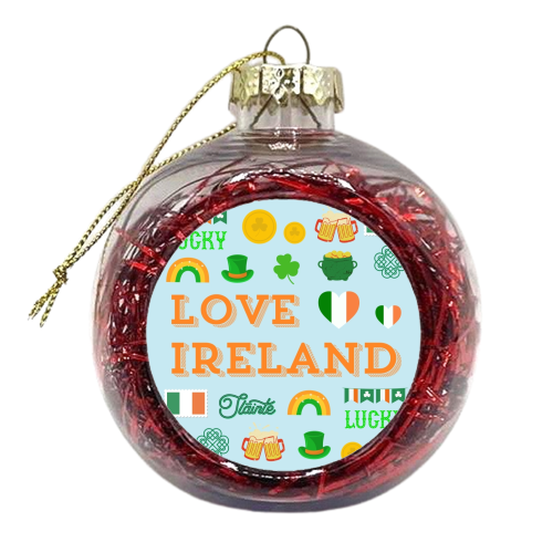 LOVE IRELAND - xmas bauble by Lilly Rose