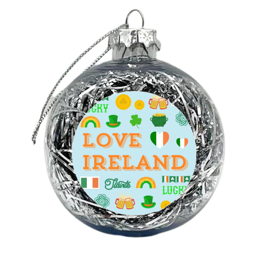 LOVE IRELAND - xmas bauble by Lilly Rose