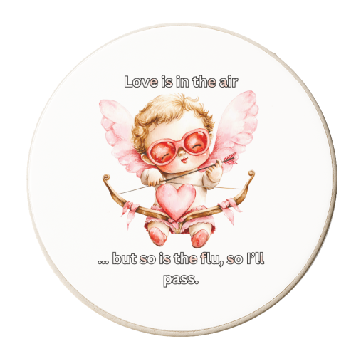 love is in the air - personalised beer coaster by haris kavalla