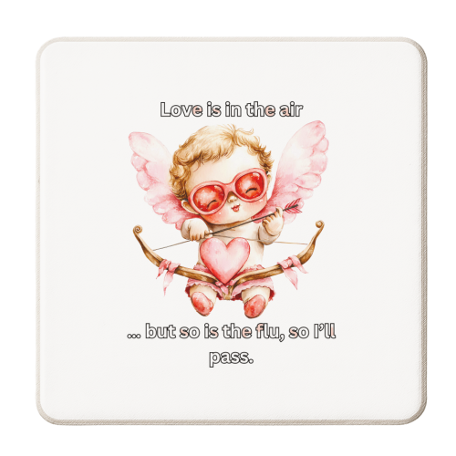 love is in the air - personalised beer coaster by haris kavalla