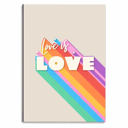 Love Is Love - June Pride Collection - personalised A4, A5, A6 notebook by Ania Wieclaw