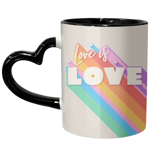 Love Is Love - June Pride Collection - unique mug by Ania Wieclaw