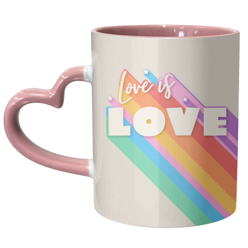 Love Is Love - June Pride Collection - unique mug by Ania Wieclaw
