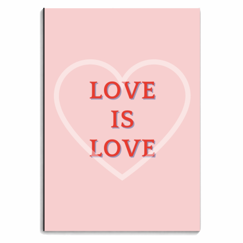 Love is Love - personalised A4, A5, A6 notebook by Proper Job Studio