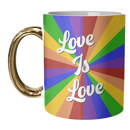 Love is love proud print - unique mug by The Girl Next Draw