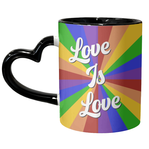 Love is love proud print - unique mug by The Girl Next Draw
