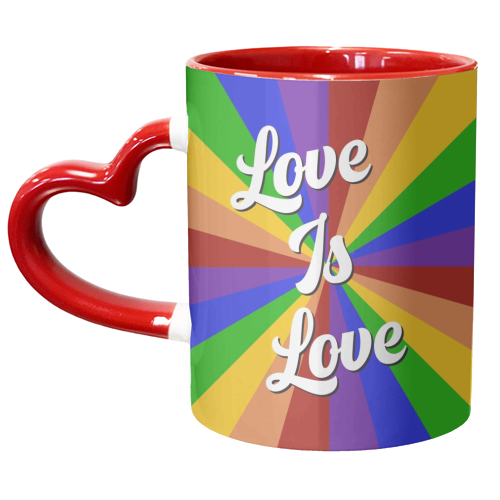 Love is love proud print - unique mug by The Girl Next Draw
