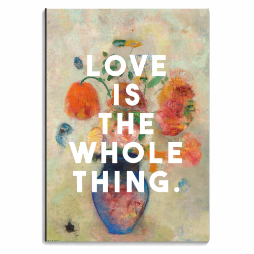 Love Is The Whole Thing - personalised A4, A5, A6 notebook by The 13 Prints