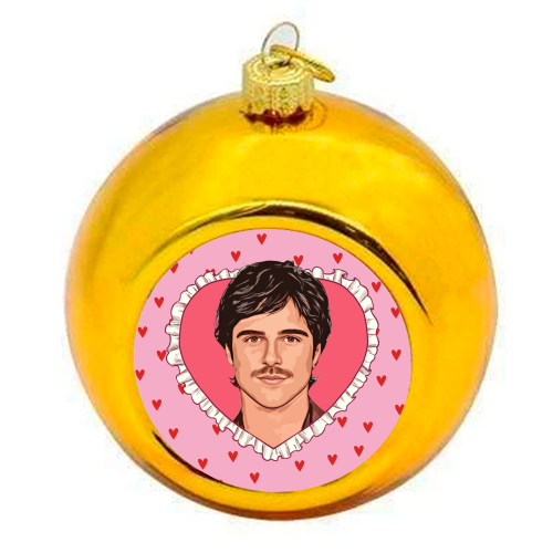 Love Jacob - colourful christmas bauble by DOLLY WOLFE