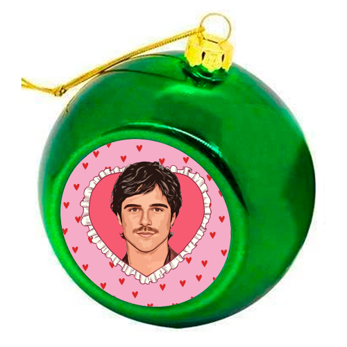 Love Jacob - colourful christmas bauble by DOLLY WOLFE